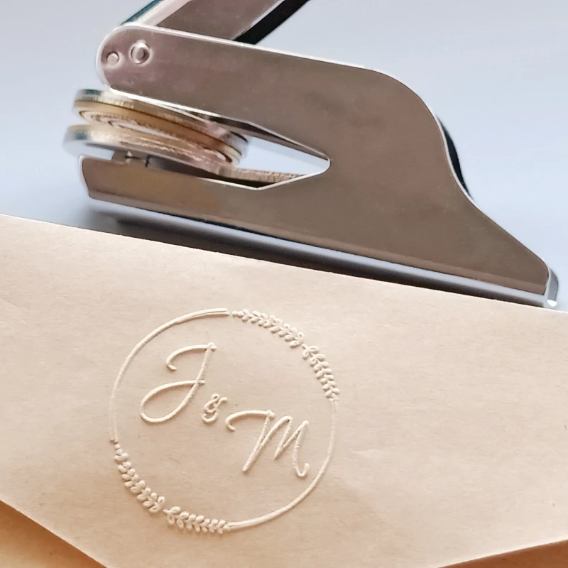 

Design Your Own Embosser Stamp / Custom Embosser Seal for Personalized / Wedding Seal