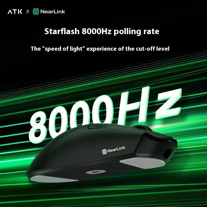 ATK Blazing Sky X1 Ultimate NearLink DualMode Mouse Customized Wireless Low Latency Ultra-Lightweight 8K Ergonomic Esports Mouse
