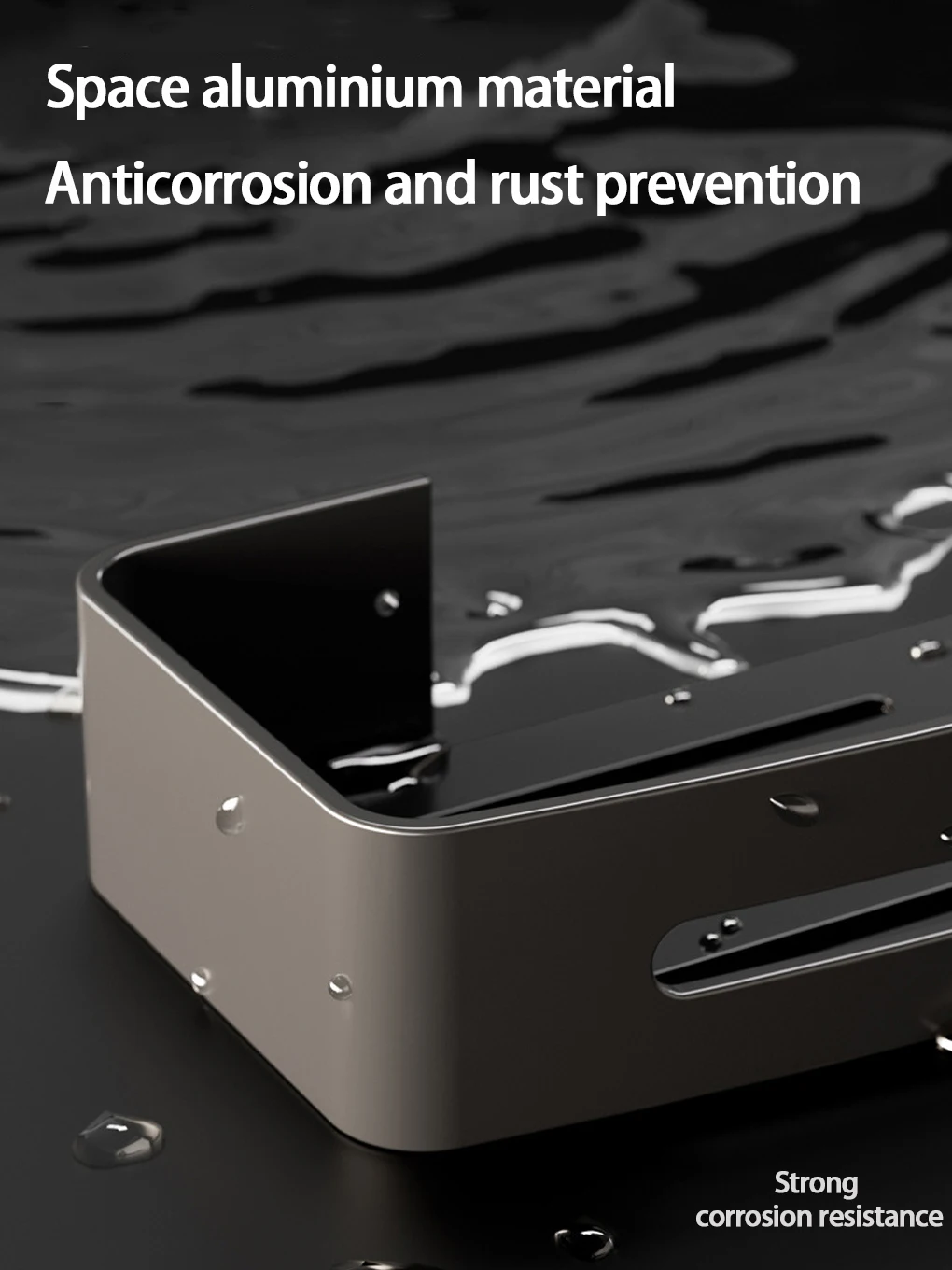 Description Picture 3 of itemBlack Shower Caddy, Metal Shower Shelf Wall Mounted Bathroom Shelves with Hooks, Bathroom Wall Storage Basket, Antirust