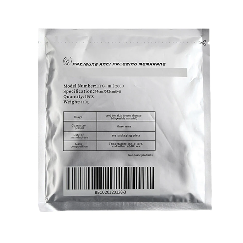 Effect Anti Freeze Membrane 34*42cm 28*28cm 27*30cm Antifreeze Membrane Cryo Pad for Cryolipolysis Fat Freezing Machines