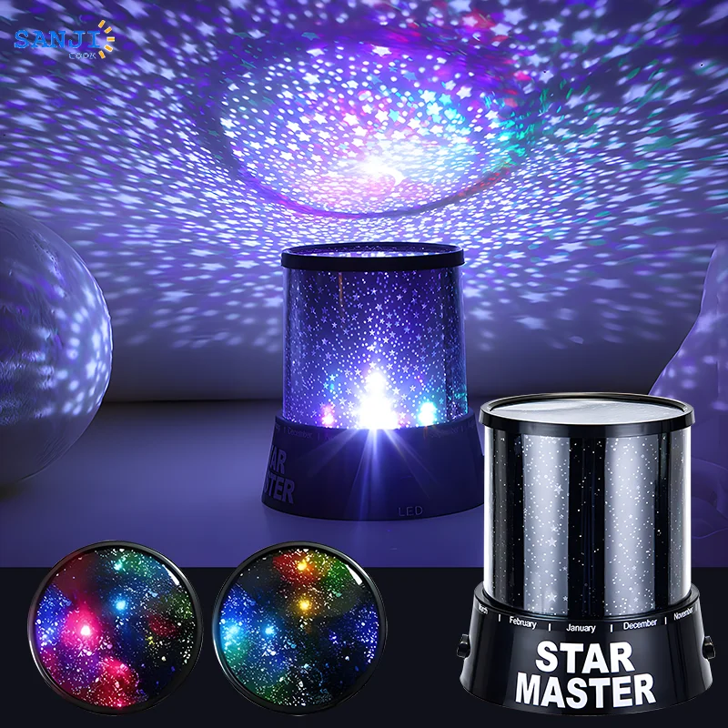 

LED Multi-button Projection Lamp Starry Sky Ocean Projection Atmosphere Lamp Bedside Lamp Suitable For Bedroom And Living Room