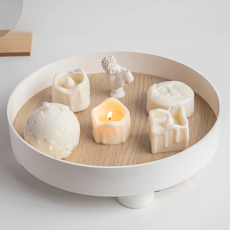 

Sun And Moon Lover Face Silicone Mold Round 3D Ball Planet Crystal Epoxy Resin Mold Candle Making Supplies Art Carft Decor Gifts