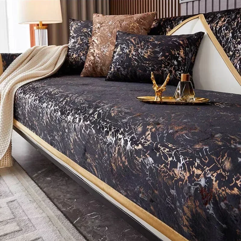 

Роскошные Чехлы для диванов позолоченный короткий плюшевый голландский Бархатный Чехол для диванов нескользящее защитное покрытие для дивана чехол для дивана одеяло для гостиной