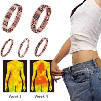 Brazalete magnético Vintage de cobre, cuidado de la salud, pulsera de terapia, antifatiga, pérdida de peso, alivio de artritis, joyería energética