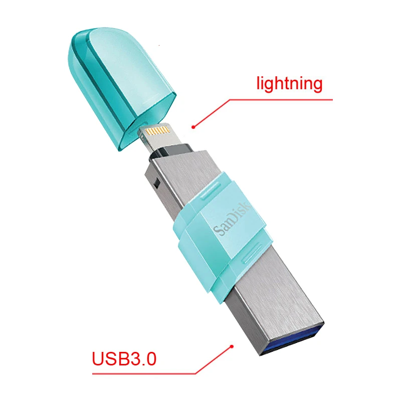 SanDisk USB Flash Drive 64GB lightning adapter Pen Drive For iPhone 11 x 8  7 7Plus 6 6s 5 se iPad iPod PenDrive cle usb stick - Price history & Review, AliExpress Seller - SDisk Store