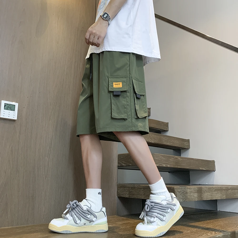 

Men's Cargo Shorts Casual Fashion Multi Pocket Tactical Cycling Fitness Sports Shorts Y2K Harajuku Street Men's Beach Shorts