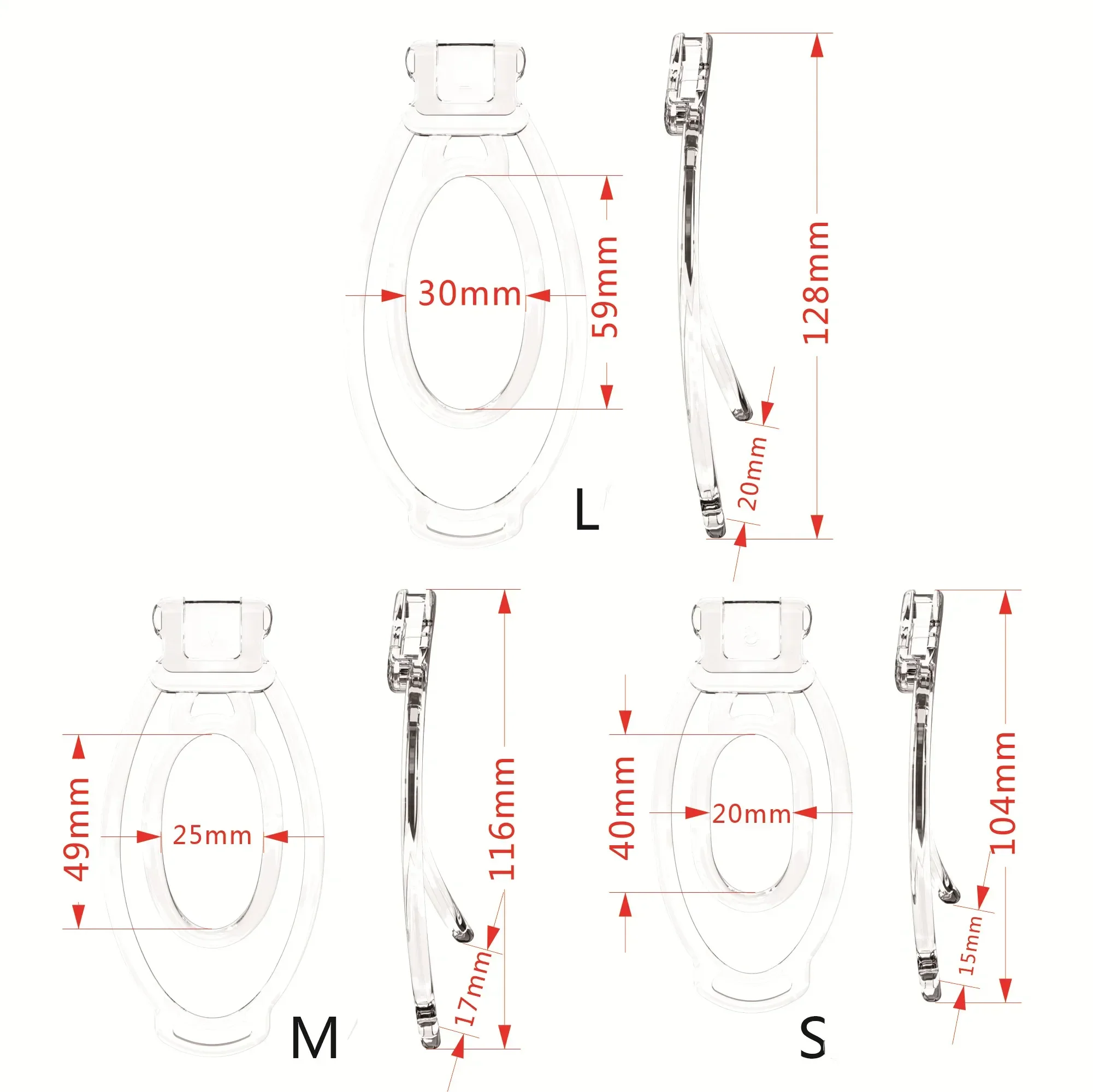 Fake FuFu Clamps Faux Female Lower Penis Clamps Bondage Cock Lock CB Abstinence penis chastity cage chastity lock sex toy 3 Sizes To Choose From Adult Gay