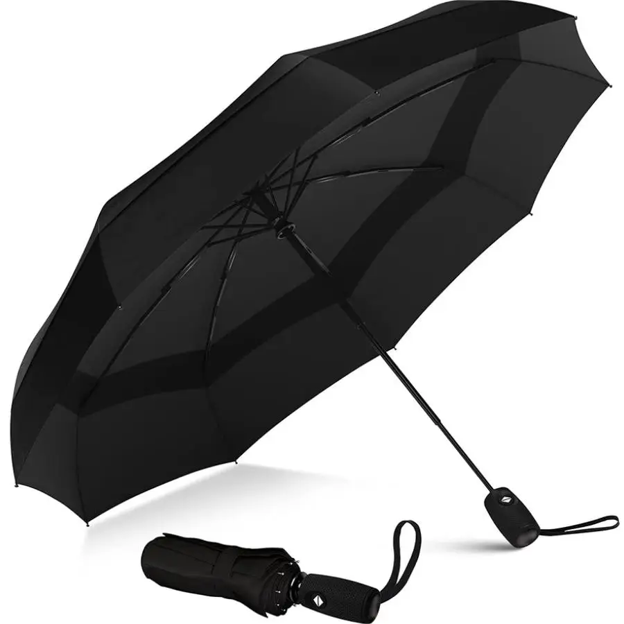Portable travel umbrella windproof and rainproof car umbrellas backpacks carrying out
