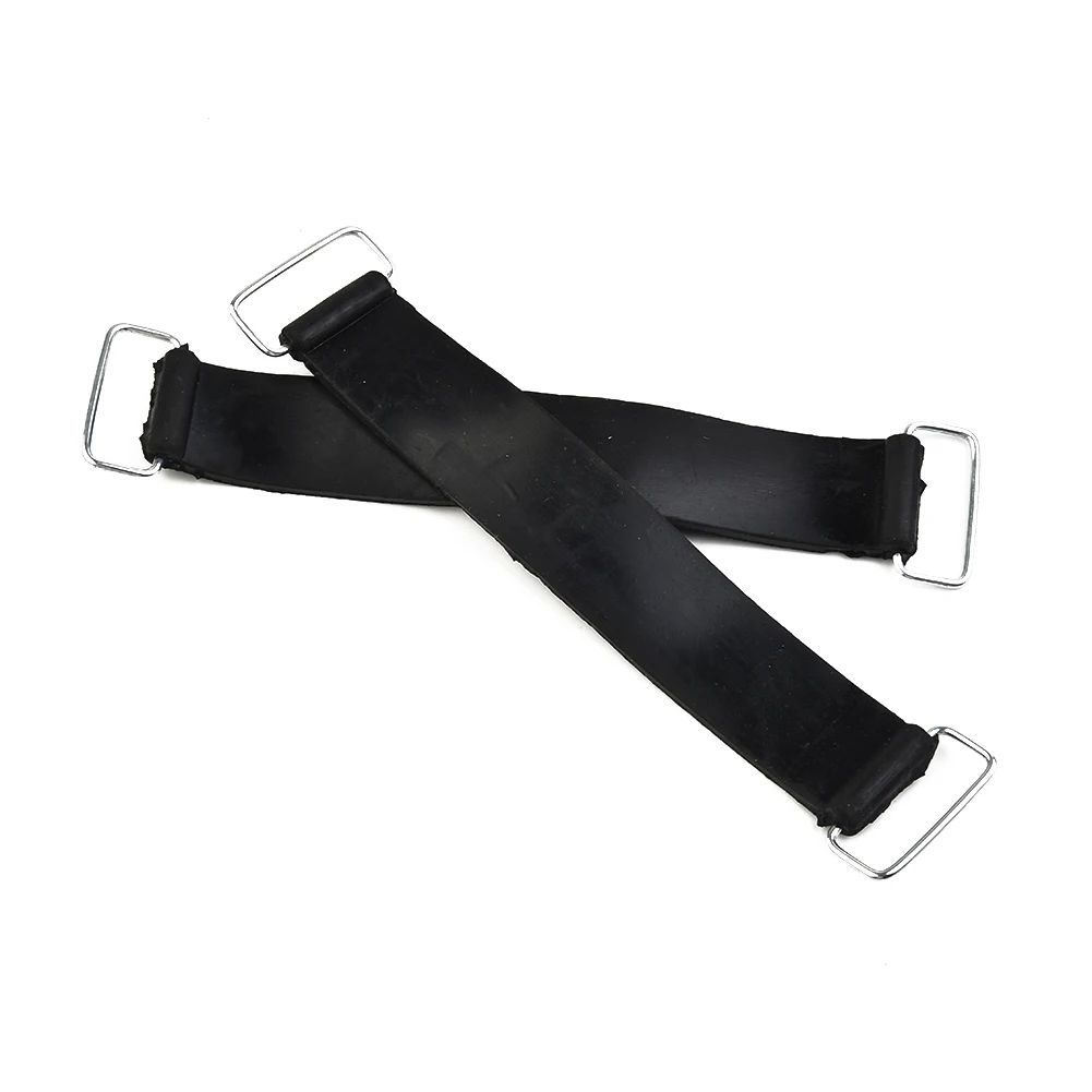 

2Pcs Rubber Belts W/metal Buckle Motorcycles Tricycles Scooters Battery Strap Holder Belt Fit For Honda For Suzuki 18-23cm