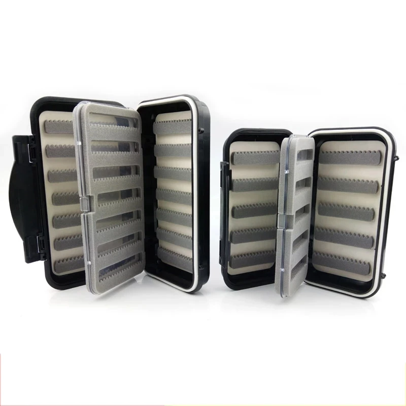 Waterproof Black Fly Fishing Tackle Box Plastic Fishing Tool Storage Box 3