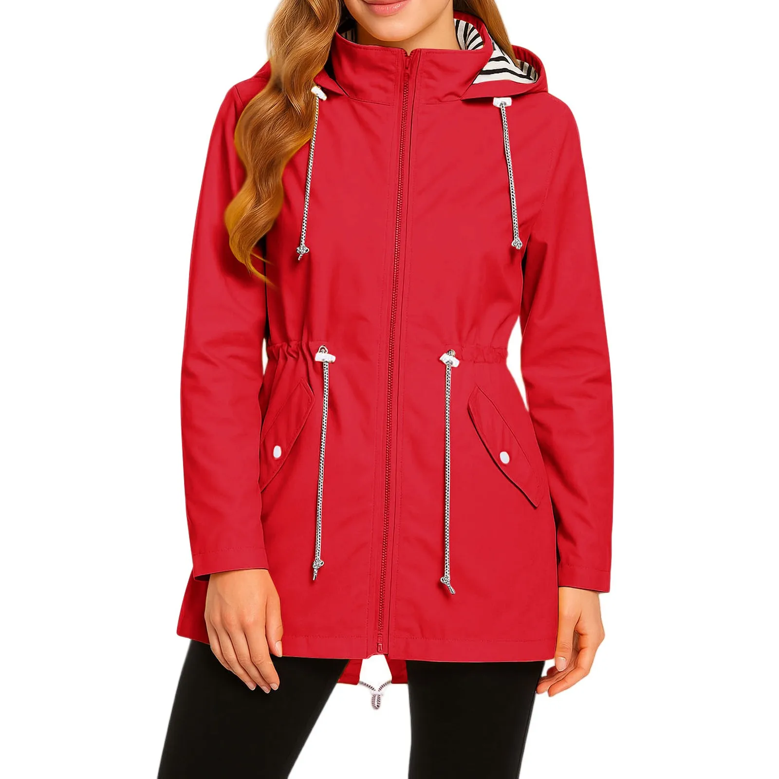 Ladies' Waterproof Long Raincoat – Perfect Gift