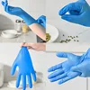 50/100PCS Blue Nitrile Gloves Disposable Waterproof Durable Nitrile Gloves Tattoos Nails Pets Bathing Home Cleaning Tools 6