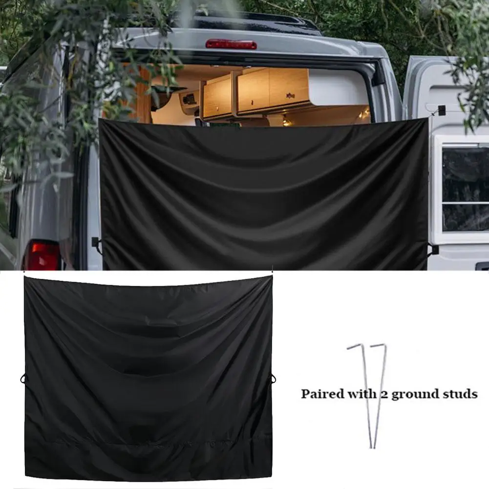 Oxford Cloth Privacy Shade Curtain for Vehicles - Rear Door and Divider Coverage