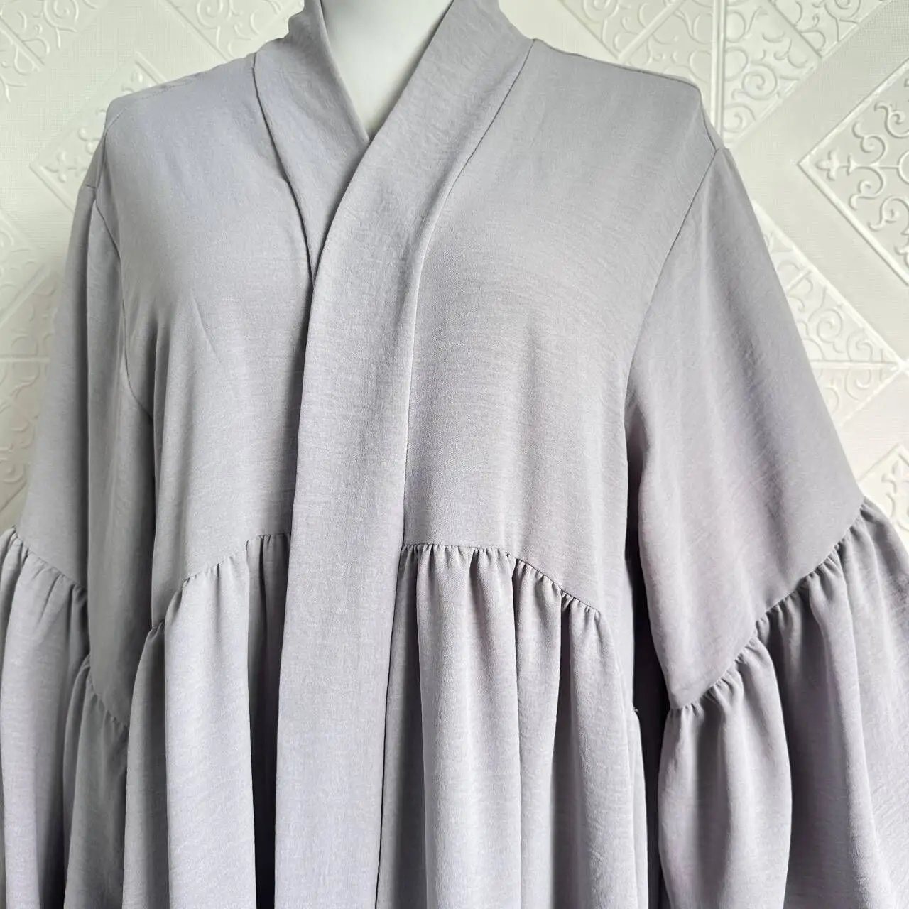 2024 New Open Abaya Muslim Women Kimono Coat Cardigan Elegant Female Long Robe Islam Clothing Modest Dress Moroccan Kaftan