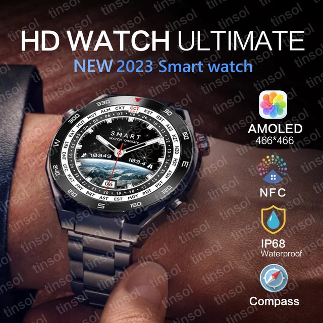Comprar Reloj inteligente con rastreador GPS para hombre, reloj inteligente  con brújula, Ultra Mate, Bluetooth, llamadas, NFC, acceso a puerta, último  para Huawei, 2023