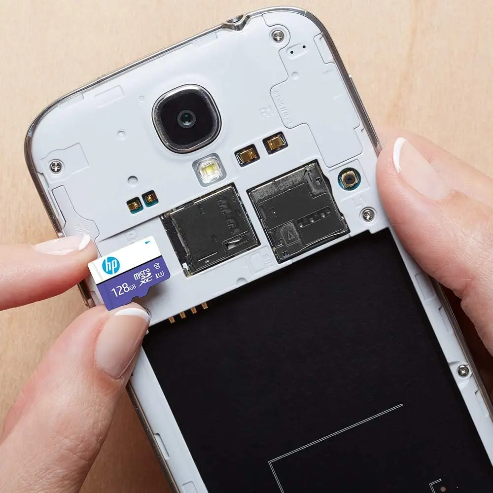100% 오리지널 HP 마이크로 SD 카드 Class10 U3 메모리 카드 MicroSD 64GB 128GB 256GB SD/TF 플래시 카드, 스마트 폰 태블릿 카메라 용