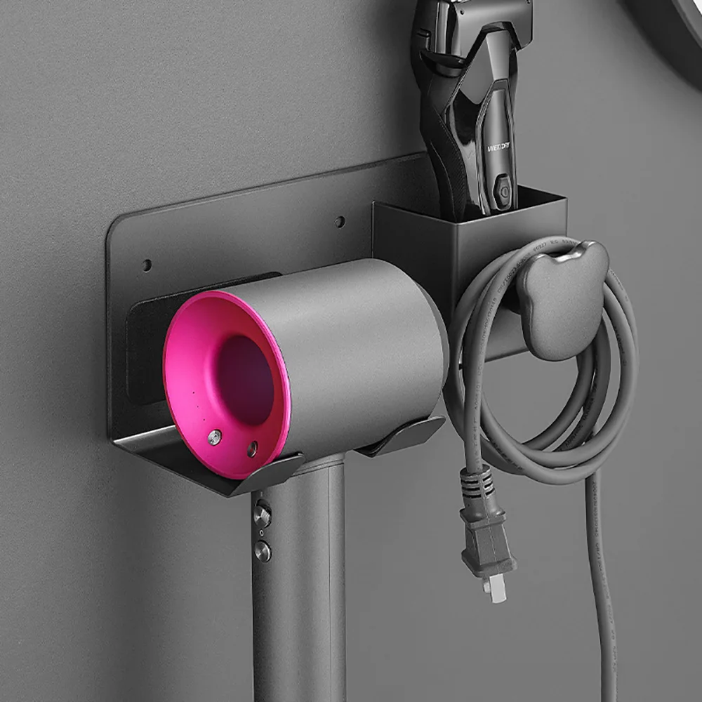 HairDryerHolderBathroomDryerCradleWallMountedHairdryerStorage