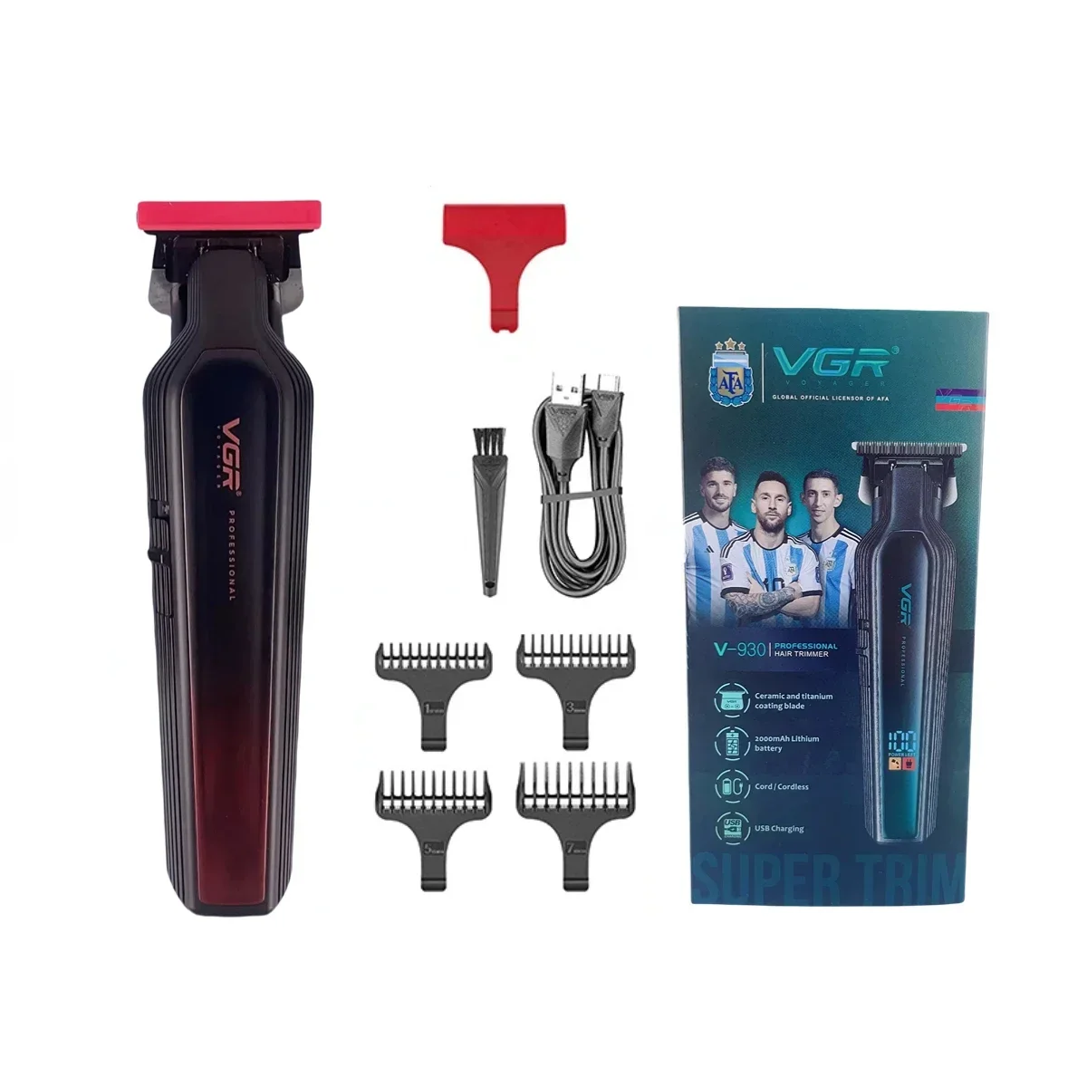 VGR ماكينة قص الشعر احترافي الانتهازي لاسلكي ماكين...