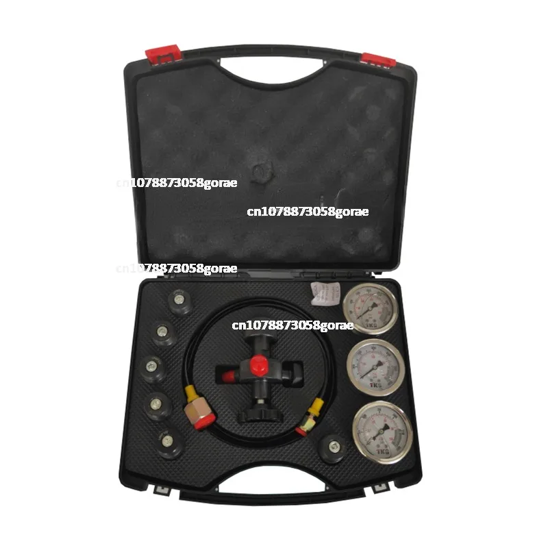 

7 IN 1 Hydraulic Accumulator cylinder Nitrogen gas charging kit and Pressure Test Kit