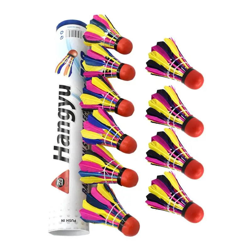 Färgglatt badmintonset för ungdomar 10 stycken med boll_voghion.com
