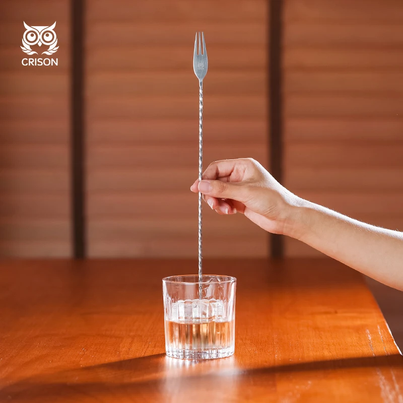 Fine Thread Bartender Bar Spoon/Cocktail stirrer Bar bartender stirring spoon 35cm