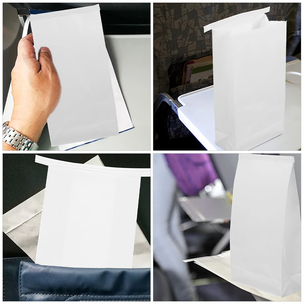 10pcs Bags Bag Vomit Disposable Barf Emesis Sickness Travel Car Sick Puke Pack Motion Sickness Vomit Car Airplane Cleaning Bags 4