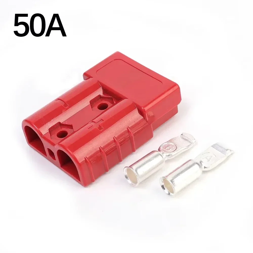 Heavy-Duty Copper Contact Power Connectors - Double Pole, 50/120 AMP, 600V Charging Plug