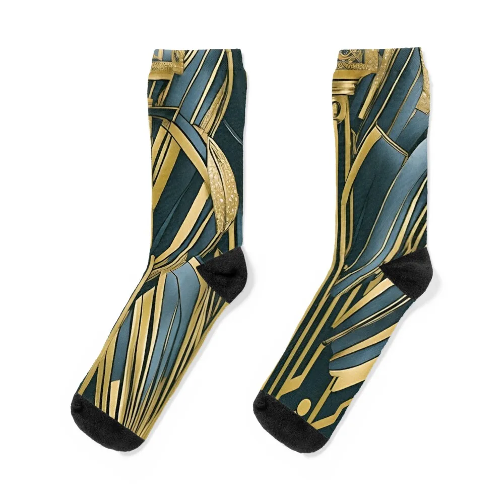 Timeless Art Deco Patterns: Gatsby Inspired Design Elements Socks Toe sports Soccer Women's Socks Men's