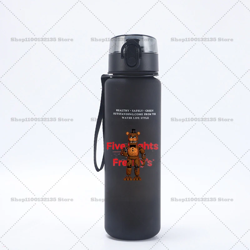 Five Nights At Freddy's Motivational Leak-Proof Sports Water Bottle - 650ml Portable & Reusable Cup