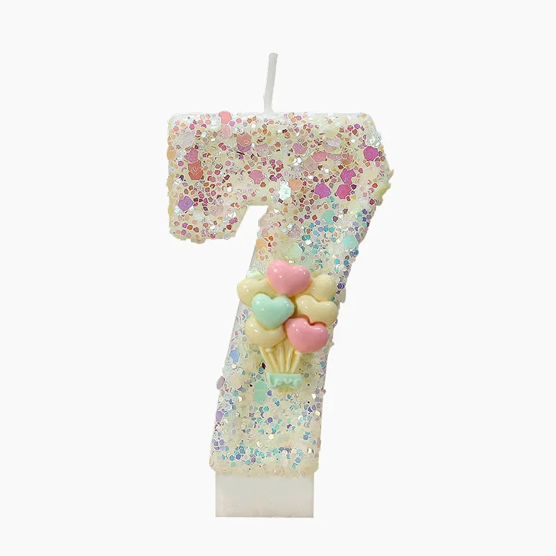 Creative Number 0-9 Candle Digital Candles Birthday Candle Cake Topper Colour Changing for Girl Birthday Party Decoration
