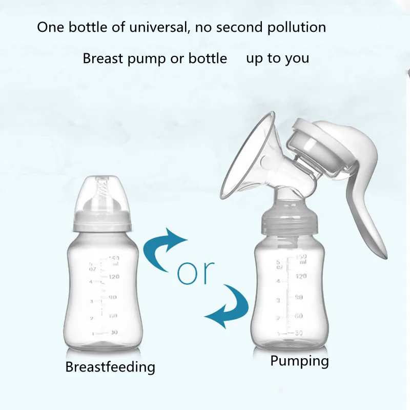 Maternal breast pump manual breast pump adjustable suction milker Breast feeding breast pump Maternal supplies цена и фото