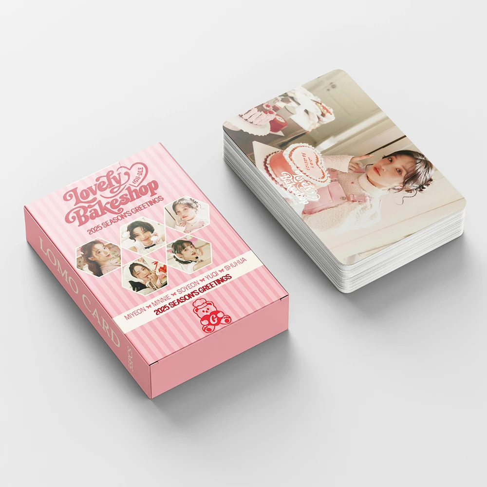 55pcs/set Kpop (G)I-DLE I SWAY GIDLE album cards lomo cards Album Girls I Burn Photo Card bookmark postcard Fans Gift