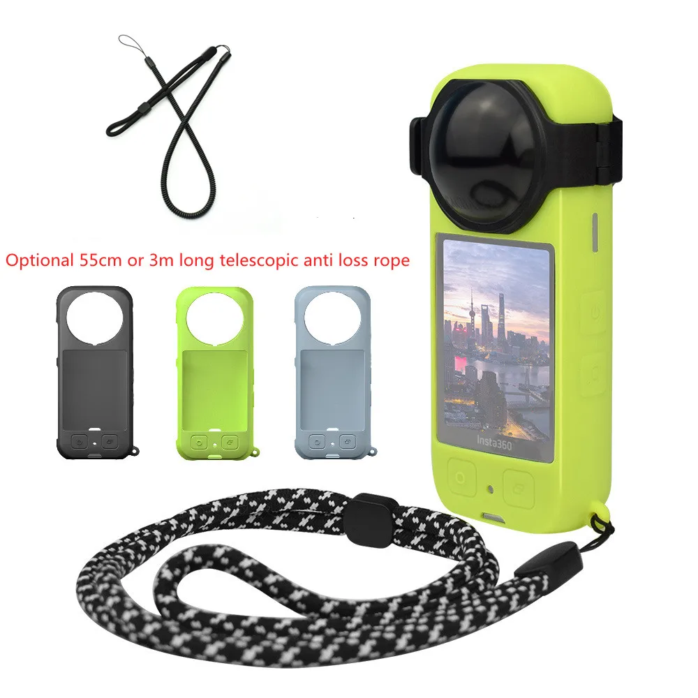 Lens Guard for Insta360 ONE X3 360 Silicone Case Camera Protect Cover