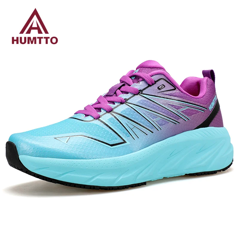 

HUMTTO Sports Running Shoes Cushioning Luxury Designer Shoes for Women Breathable Black Casual Sneakers Marathon Womens Trainers