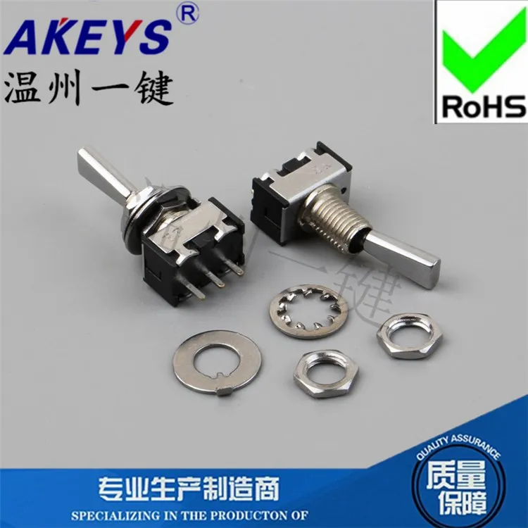 Dts-102-F1-To-12Mm 3-Block 3-Foot Bilanciere Dac Front Stage Tube Amplificatore Interruttore A Levetta Grigio Bianco