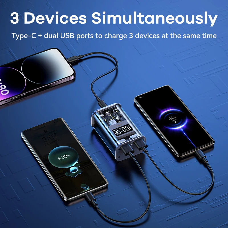 iphone transparent power bank