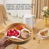 Round Serving Bamboo Wooden Tray for Dinner Trays Tea Bar Breakfast Food Container Handle Storage Tray  1 6