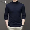 7 Colour Men's Half High Neck Long Sleeved Solid Color Sweater Soft, Warm and Comfortable Top with a Base 4