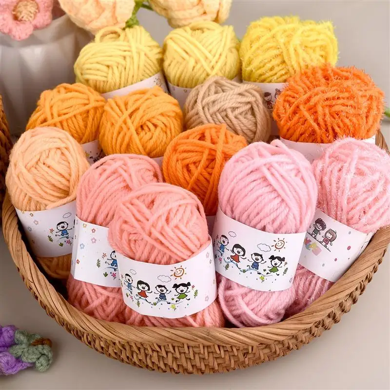 12-Color Acrylic Yarn Set 5