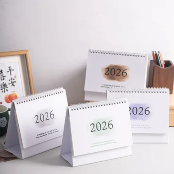 2026 Nuovo calendario da tavolo Calendario inglese di grandi dimensioni Libri Elenco annuale delle cose da fare Pianificatore mensile giornaliero Gestione del tempo
