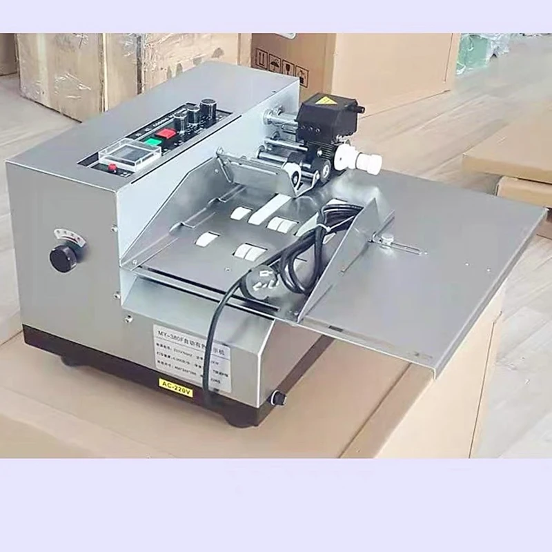 Automatic Dry Ink Batch Coding Machine Coder for Product Date 110V/220V ATT semi automatic round bottles labels stickers applicator with coder stainless body adhesive labeling machine pet glass bottling