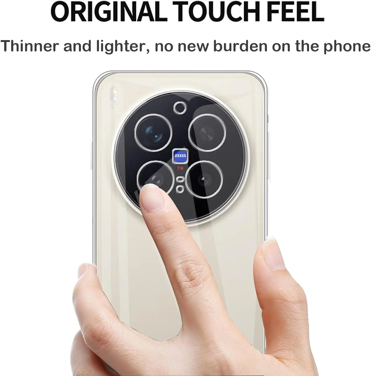 Ultra Thin Clear Soft TPU Camera Protection Phone Case Cover