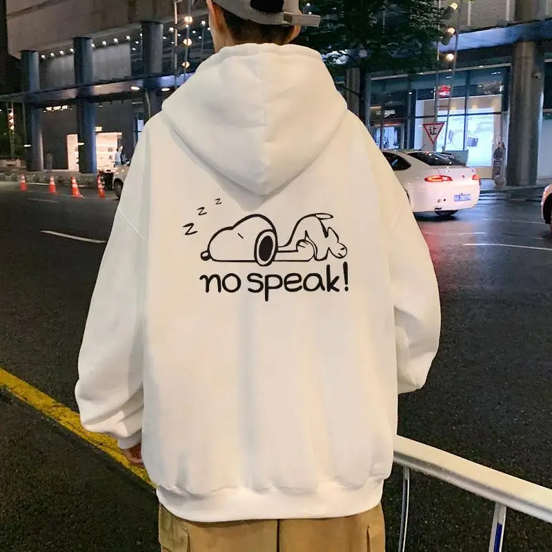 

New Snoopy Hoodie Kawaii Autumn Student Cartoon Korean Versatile Fashion Pullover Cute Couple Coat Children's Birthday Gift