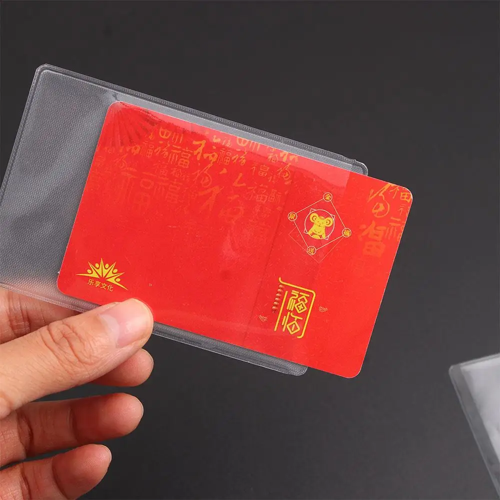 Waterproof Transparent PVC Card Cover For Credit Cards Bank Id Card 10Pcs/Set