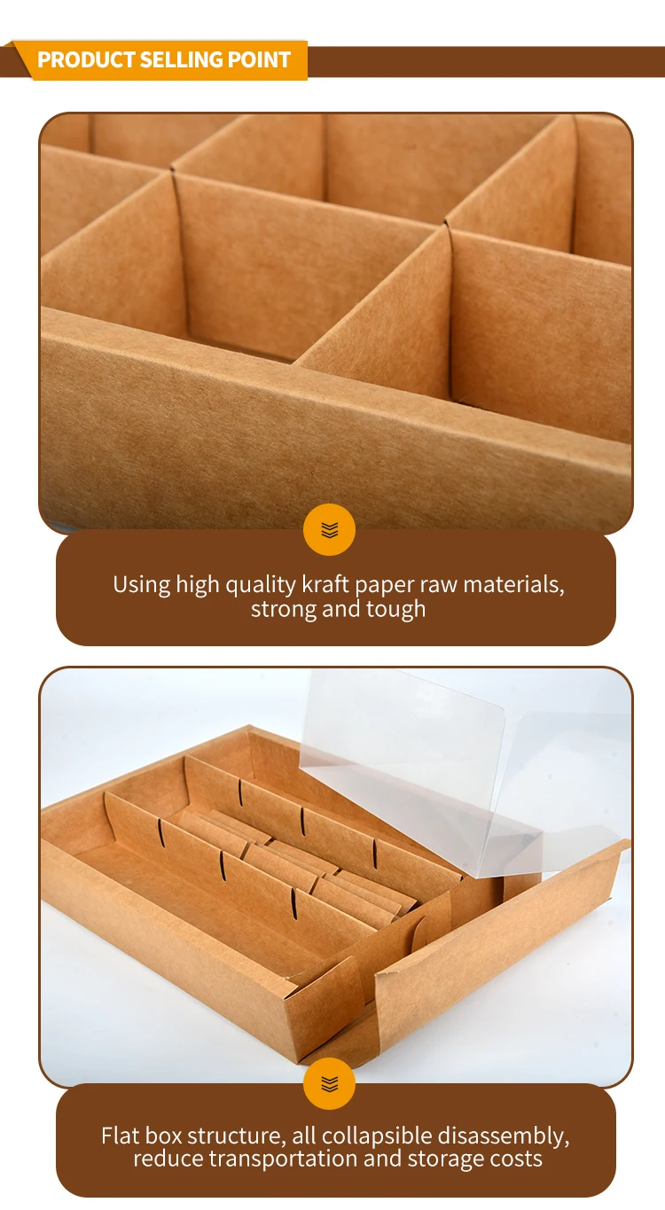 Gold Foil Embossed Multi-Lattice Cupcake Box Hard Dessert Packaging for Cookies, Cakes,... - SKU MCB01035 - UGI Packaging