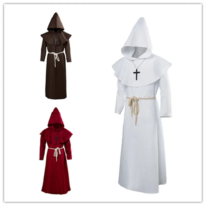 AYBIOSD Mannen Halloween Volwassen Middeleeuwse Monnik