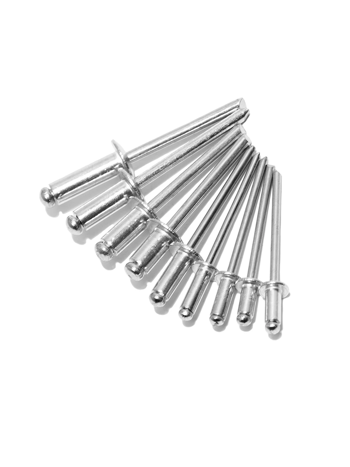 230PCS Aluminium Dome Head Blind Rivets Assorted Set M3.2 M4 M4.8 Steel Shank Mandrel Exhaust Multiple Sizes Pop Rivets Kit rivets and fasteners,rivets and screws