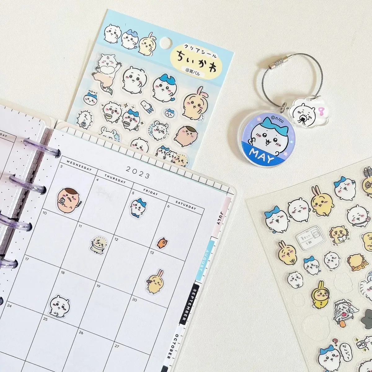 

5pcs Chiikawas Cartoon Sticker Kawaii Boys Girls Hachiware Usagi Pvc Stickers Book Stationery Decoration Toy for Children Gifts