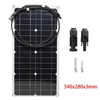 Panneau solaire flexible, cellule solaire, contrôleur 10A-100A, adapté pour téléphone portable, voiture, montres, chargeur de plaque solaire de camping, 18V, 300W, 600W 2