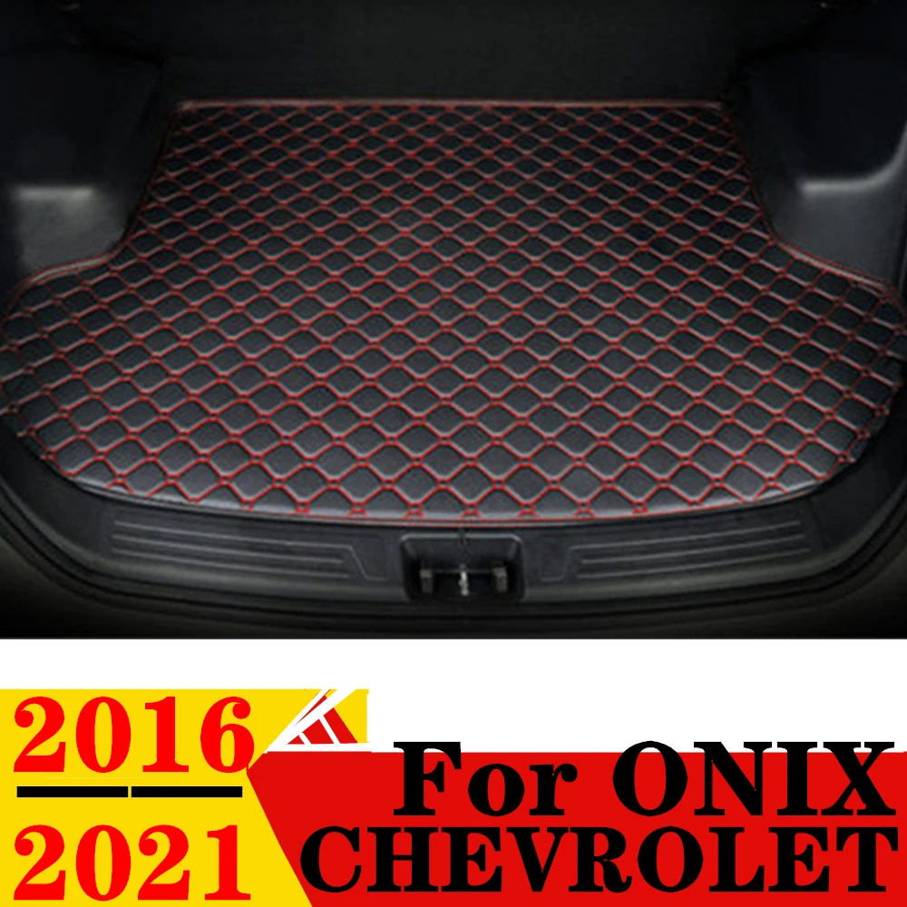 

Коврик для багажника автомобиля для Chevrolet ONIX 2016 17-2021, плоский боковой водонепроницаемый задний коврик для груза, коврик, аксессуары для авто, подкладка для багажника
